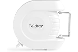 Beldray LA026996EU - Filo stendibiancheria retrattile per uso interno ed esterno, linea di linea di lavaggio retrattile per impieghi pesanti, montata a parete, 12 metri