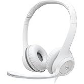 Logitech H390 Wired Over-Ear Headset with Microphone, Digital Stereo Audio, Foldable Noise Canceling Microphone, Over Cable