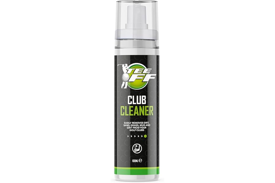 Tee Off - Golf Club Cleaner | Use on Irons, Woods, Putters, Grips, Balls, Shoes and Bags - 100ml