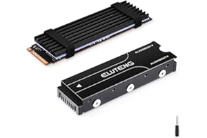 ELUTENG M.2 2280 Radiateur Chipset de Chaleur de Refroidisseur Refroidissement Fin pour Disque Dur Adaptateur NVMe NGFF M2 SS