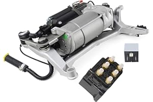 Flynsu Air sospensione compressore & va-lve & relè Compatibile con Touareg 7L Cayenne 9PA BJ 2002-2010 3.0 TDI 7L0698007A