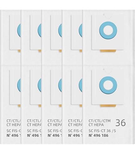 9 Sacchetti Filtro SELFCLEAN SC-FIS-CT MINI/MIDI-2/5 Per Aspirapolvere Festool CT MINI, CT MIDI, CT 15, MIDI 2019+ (Mod. 204308) - 4