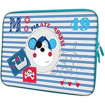 Pedea - Funda de neopreno para portátil (43,9cm/17,3 pulgadas) azul pirate monkey 17,3 pulgadas