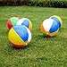 Produktbild uhomey Pack Rainbow Colorful aufblasbare Beach Pool Ball 22,9 cm zersetzung Air Stress Wasser Bildungs-Spielzeug, 5 Pcs