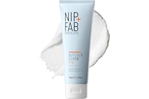 NIP+FAB Nip + Fab Glycolic Acid Fix Face Scrub with Salicylic Acid, AHA/BHA Exfoliating Facial Cleanser Polish for Refining Pores Skin Brightening, 75 ml