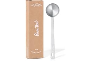 Panda Tea - Cuillère Doseuse pour le vrac en Inox - Petite Cuillère à Thé 15ML - Accessoires Thé en Vrac - Acier Inoxydable 18/10 Haute Qualité - Idéal pour le Thé et la Cuisine