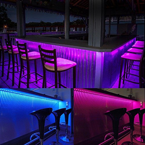 LE 5M LED Streifen RGB Set LED Strip mit 300 LEDs 5050 Mehrfarbig LED Lichtleiste Lichtband mit EU Stromkabel Wasserdicht IP65 - 5