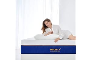 Molblly Single Mattress, 15CM Gel Memory Foam Mattress with CertiPUR US Certified Foam Bed Mattress in a Box for Sleep Cooler & Pressure Relief,90x190x15CM