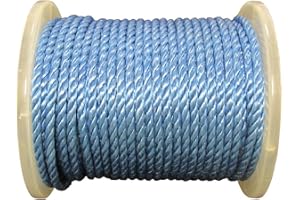 Secure Fix Direct 4 mm X 220 Metre Blue 3 Strand Polypropylene Split Film Rope