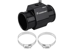 Qiilu Sensore Temperatura Dell'acqua Tubo Calibro Radiatore Tubo Sensore Adattatore(38mm)