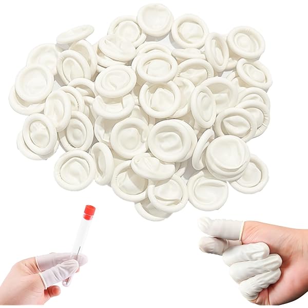 Doigtiers En Latex – Lot De 150, Sans Silicone Ni Ammoniac – Universels, Jetables, Pour Protection, Nail Art, DIY, électronique