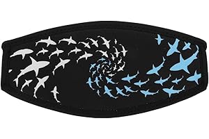 Toddmomy Scuba Mask Strap Cover Double Layer Anti-Tangle Anti-Fog Adjustable Head Strap for Snorkeling Swimming Diving Mask Comfortable Fit for Adults Women Men