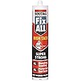 Grey Soudal Fix All Turbo High Tack SMX Sealant Strong Bond Adhesive Polymer Silicone