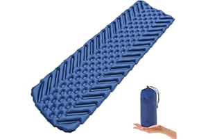 SUNDOM Camping Mat, Sleeping Mat Ultralight Inflatable Camping Mattress Water-resistant Sleeping Pad Camping Roll Mat Small Pack Size Sleeping Mats for Outdoor Hiking Travel Backpacking