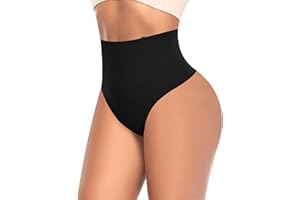 YARRCO Tummy Control Thong Shapewear for Women High Waist Control Knickers Tummy Tuck Thong Slimming Pants Shaping Underwear Body Shaper