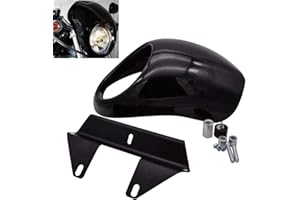 KaTur Fundas para faros delanteros, montaje en horquilla para faros delanteros, kit de soporte de visera