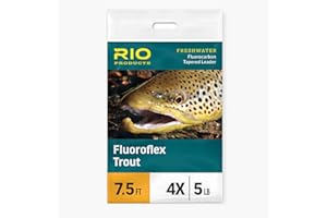 RIO PRODUCTS Rio Pêche Products Fluoroflex fluorocarbone Leader de la Truite, 2,7 m – Lot de 3, 9ft - 5X - 3 Pack