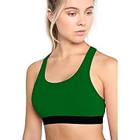 CHKOKKO Sports Gym Running Racer Back Non Wired Padded Sports Bra for Women
