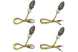 SUCANY Motorrad Blinker,12V E24 M8 MINI LED Blinker Motorrad,IP65 5 LED E-MARK Geprüft Binker Universal,Geeignet für Motorräder, Roller, All-Terrain-Fahrzeuge (ATVs),Offroad-Fahrzeuge Usw (4 Stück)