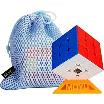 MoYu RS3M V5 3x3 Speed Cube – Matte Oberfläche, Stickerlose Version, Mit Würfeltasche, Für Anfänger & Fortgeschrittene