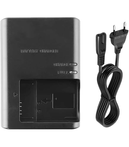 Vhbw Caricabatterie Per Canon EOS 2000D, 1200D, 4000D, 1300D - Con Spina 220V E Cavo Auto 12V - 4