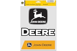 WinCraft Confezione di adesivi multiuso John Deere Construction