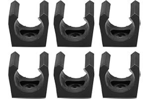 AYNEFY 6PCS Pool Cue Clip,Plastic Billiards Snooker Locating Holder for Racks Set Rack Single Mini Rod Organizer Carrier Accessory Gear Pole Storage Fishing Clips Cues without Screws