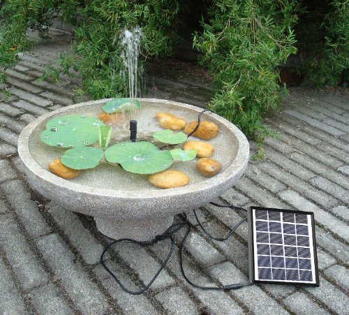 mountain ark Outdoor Solar Unterwasser-Wasser-Brunnen-Pumpe mit Solar-Panel-Kit Wasserfall für Garten Teich Dekoration Vogelbad - 2