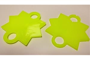 DECOART… BY KATHRIN FRIEDENSTAB-MASCHNER DeCoArt... 1000 Shooting Stars Shooting Stars Plastic Targets for Shooting Games with Air Rifle - Yellow