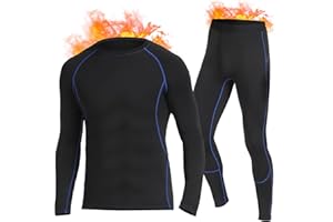 SIMIYA Thermounterwäsche Herren, warme Funktionsunterwäsche Skiunterwäsche Set, Winter Lange unterwäsche und Unterhosen mit Innenfleece für Männer