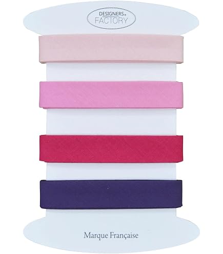 Lot De 4 Biais Coton Imprimé - 2m Par Couleur - 18mm Largeur - 100% Coton | Plusieurs Coloris