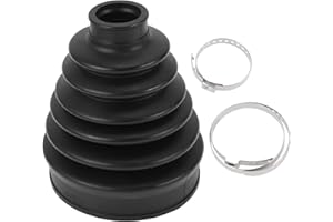 HEROFFIX 1 Set CV Joint Boot Kit for Honda CR-V 2008-2011 2019 Outer Constant Velocity Joint Boot W/Clamps No.44018SJM020 Black Rubber