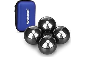 Wzone 3cm Balls Ferrite Magnet, 4 Pack Magnetic Balls Stress Relief Anti Stress Sphere Magnets for Office Home, Fun and Creative