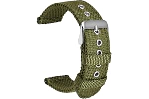 ULLCHRO Nylon Cinturini Orologi Alta qualità Orologi Bracciale Militari Esercito - 18mm, 20mm, 22mm, 24mm Cinturino Orologio Fibbia Dell'acciaio Inossidabile