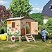 Produktbild Karibu Kinderspielhaus Bauwagen natur