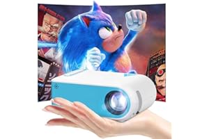 NASIN Vidéoprojecteur 1080P Full HD 4K, Mini Projecteur Video WiFi 6 & Bluetooth 5.4, 12000L Portable Projecteur Supporté USB/Type C/HDMI, Compatible avec Clés TV/Téléphone/Tablette/Laptop/PC, Home Cinéma