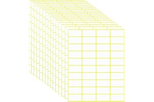 ‎MEEKYE Meekye 600 Stück Etiketten Selbstklebend, 38 x 19 mm Aufkleber zum Beschriften, Universal Klebeetiketten zum Preisschilder, Adress, Haushalt, Tiefkühl Büro Küche und Marmelade Etiketten