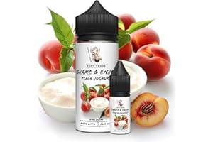 ‎POPY POPY Trade - Shake & Enjoy - Peach Yoghurt - Overdosed Aroma 10 ml in 120 ml Chubby Gorilla Bottle, Easy Mixing. For Nebulizers, Mist Machines, Diffuser, Food, Drinks etc.