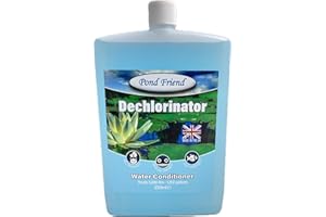 Pond Friend Dechlorinator & Tap Water Conditioner Treatment Makes Fish Safe Instantly By Removing Chlorine Chloramines & Heavy Metals From Fresh Water 250ml Treats 5680 Litre