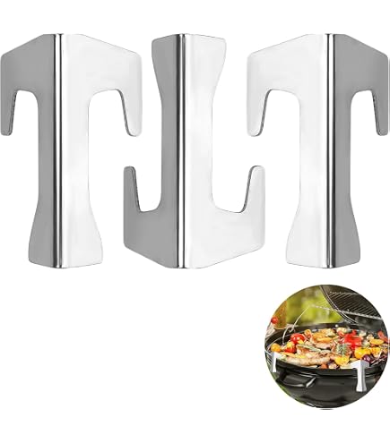 4 Entretoises Acier Inoxydable Pour Barbecue - Écartement 15mm - Pour Plaque De Feu, Brasero, BBQ - Stable Et Universel
