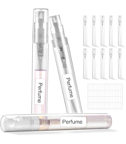 BENECREAT 80PCS 2ml Mini Flaconi Spray Set di Atomizzatori per Profumi Vuoti in Plastica Trasparente con 6PCS 1ml Pipette, 2PCS Imbuti e 2PCS Pompe per Profumi da Viaggio