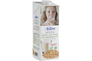 NATTURA Bevanda di Avena Bio, Senza Zuccheri, Alta Digeribilità, Naturalmente Privo di Lattosio, Senza Glutine, di Bassi Grassi Saturi, Vegan, 1 L