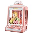 Baoblaze Mini Claw Machine Toys, Electric Arcade Claw Machine, Mini Doll Grabber with Lights Sound Candy Candy Toy Grabber Claw Machine Dispenser with 10 Dolls for Kids, StyleB Pink…