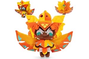 DLISHKA Cookie Run Kingdom - Giocattolo di peluche morbido per appassionati di videogiochi e ragazzi e ragazze di 4, 5, 6, 7, 8, 9 anni, 25,4 cm (biscotto al formaggio dorato)