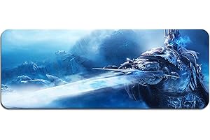 Junchen&Zhang World of Warcraft Gaming Mauspad - Super groß (10,900 x 400 mm / 35,5 x 15,7 inch, Blau, Harz-Material)