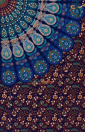 Tapestry Single Unique Wall Hanging Art Decor Mandala Tapestries Hippie Dorm 84X55 inches AAKRITI GALLERY - 3