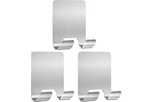 BOXLUNT Rasierer Halterung Dusche 3 Stück, Rasierer Halter Haken Mehrzweckhaken Handtuchhalter Edelstahl Selbstklebende Rasierhalter Dusche ohne Bohren für Badezimmer Schlafzimmer Küche, Silber