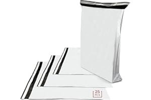 Netuno 25 foliowych torebek wysyłkowych 240 x 325 mm, samoprzylepne, nieprzejrzyste, torebki na towary, torebki plastikowe, foliowe, koperty kurierskie, na ubrania, tekstylia