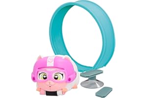LOOPERS IMC Toys Hammies Trixie, Hámster Vehículo Interactivo Coleccionable con Circuito que Corre Dentro y Fuera de su Rueda - Juguete y Juego para niños y niñas +3 Años