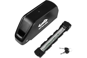 DICHOU 48V/52V Ebike Battery for 100-1500W Motor 13Ah/15Ah/17Ah BKE3000mAH/Panasonic3400mAH Cell Lithium Ion Battery Pack with Charger